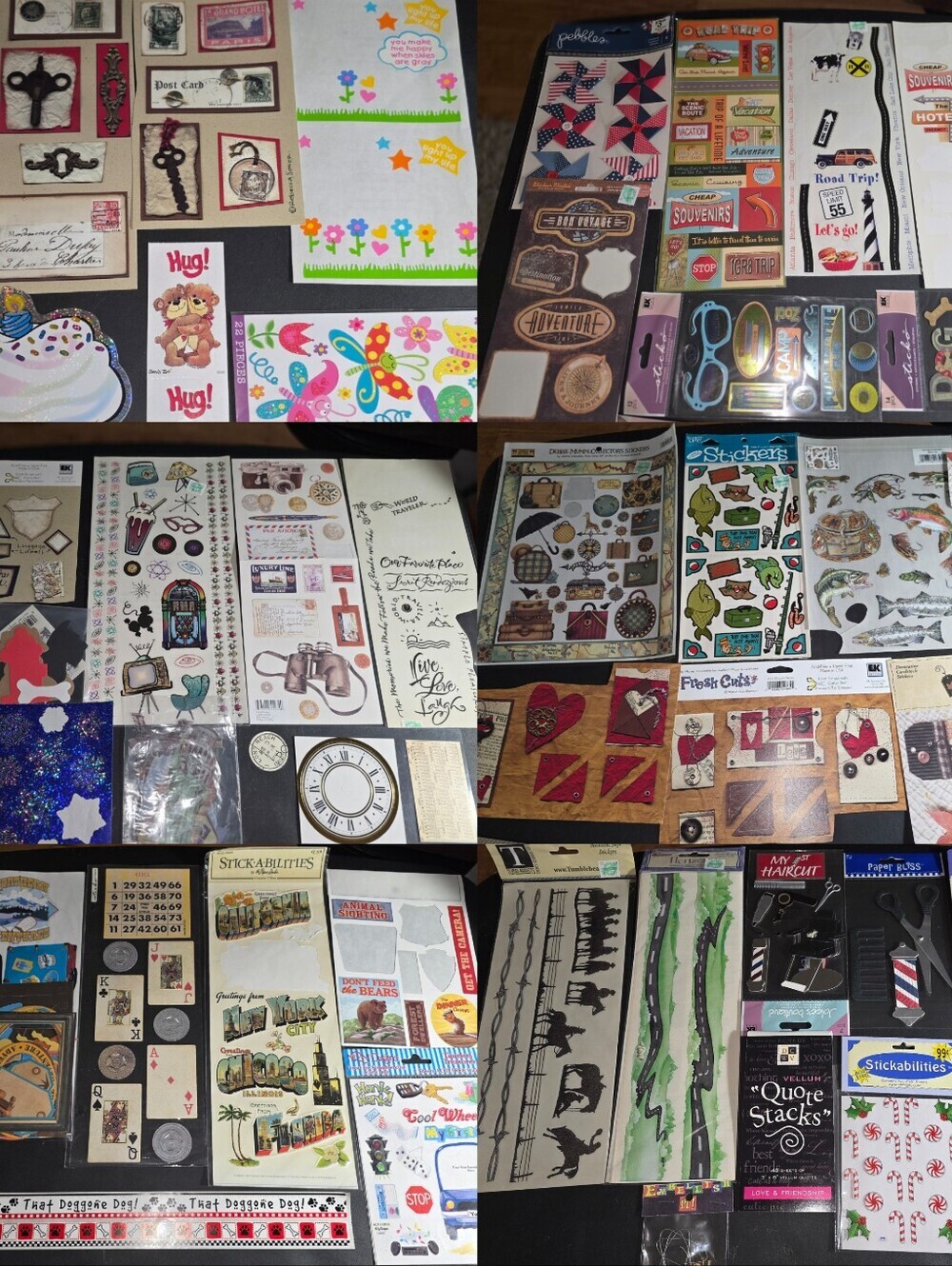 350+ New & Opened Stickers Scrapbook Crafting Letters Numbers Large Lot